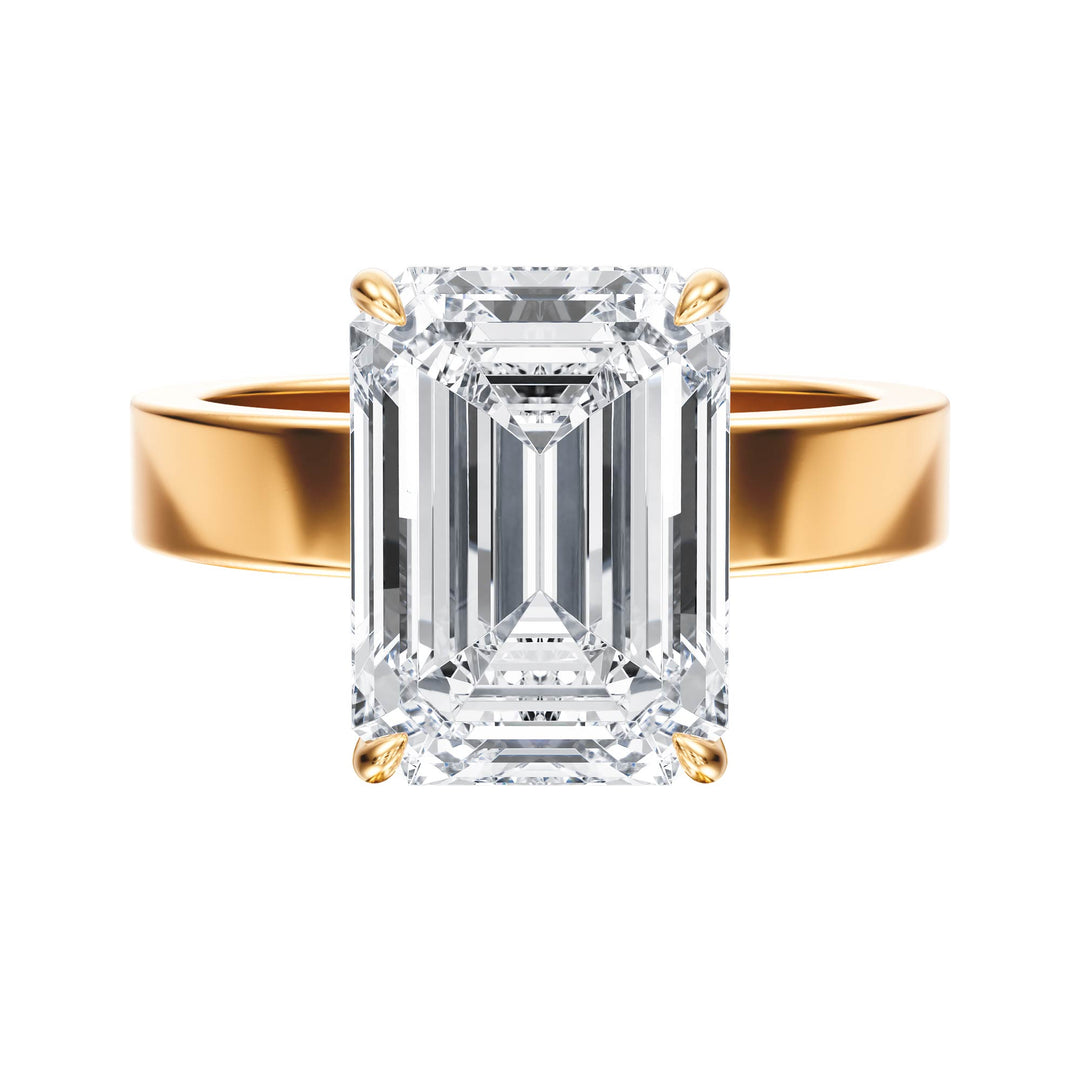 Serene Emerald Diamond Engagement Ring  - R1059