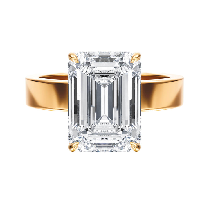 Serene Emerald Diamond Engagement Ring  - R1059