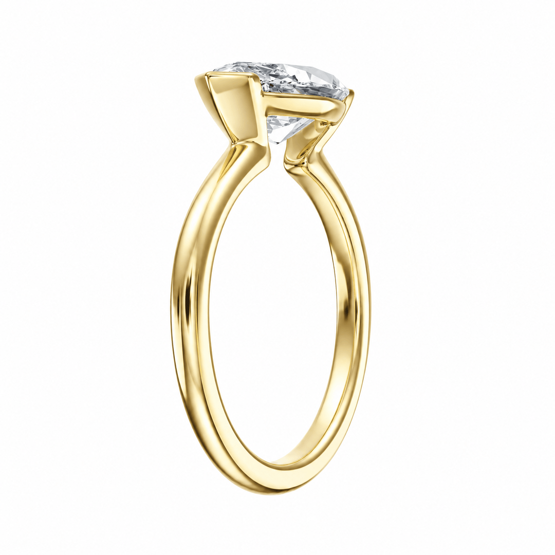 Adore Half Bezel Marquise Lab Diamond Ring in Ready Rings by 18 KARATS INC.