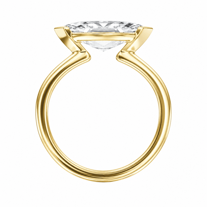 Adore Half Bezel Marquise Lab Diamond Ring in Ready Rings by 18 KARATS INC.