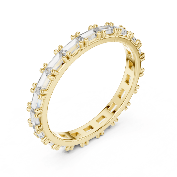 Baguette 1.25 ctw Diamond Eternity Band - B1177 in Wedding Bands by 18 KARATS INC.