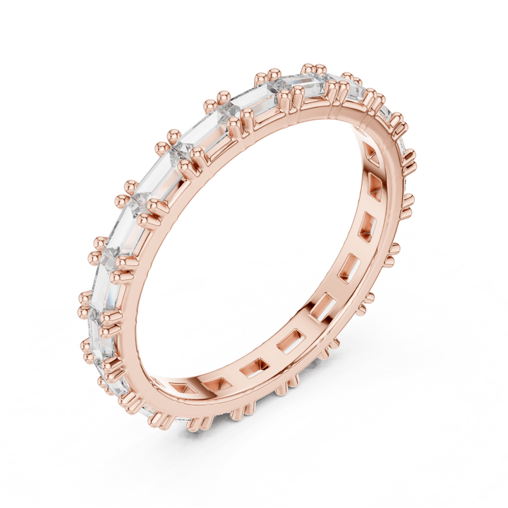 Baguette 1.25 ctw Diamond Eternity Band - B1177 in Wedding Bands by 18 KARATS INC.