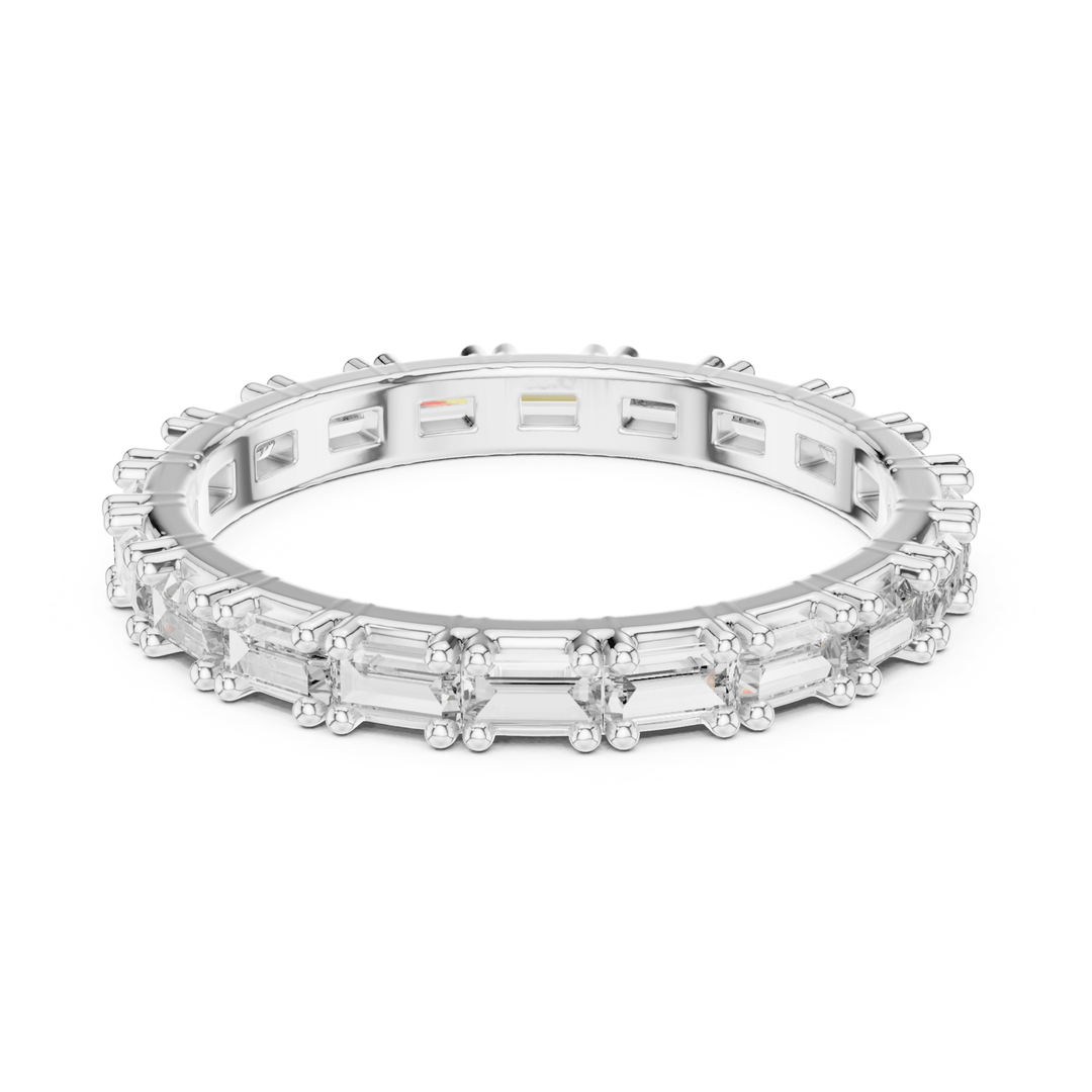 Baguette 1.25 ctw Diamond Eternity Band - B1177 in Wedding Bands by 18 KARATS INC.