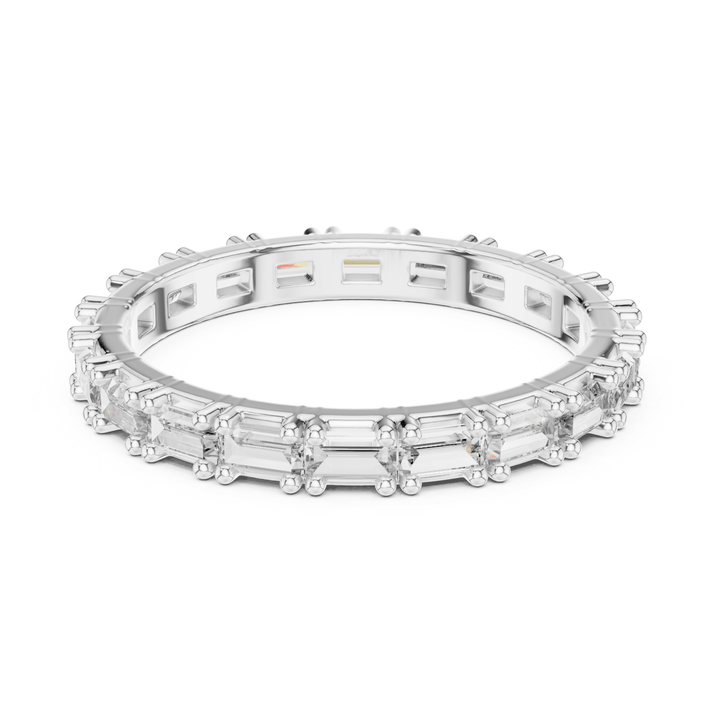 Baguette 1.25 ctw Diamond Eternity Band - B1177 in Wedding Bands by 18 KARATS INC.