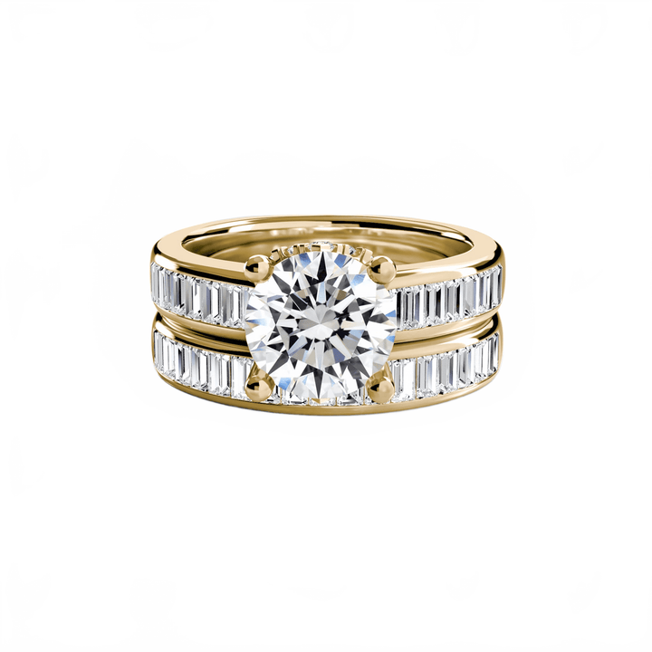 Baguette Channel Solitaire in setting by 18 KARATS