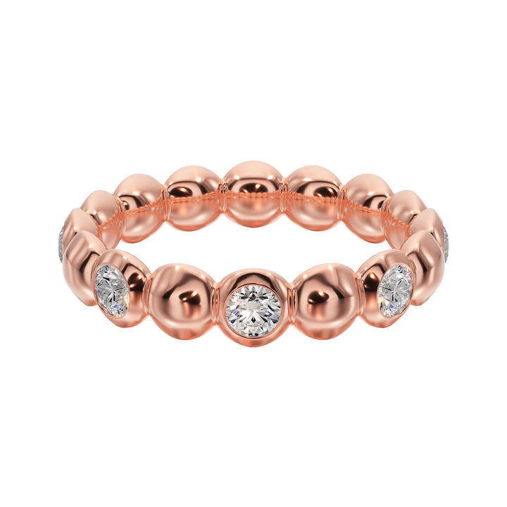 Bubble Wedding Band - B1018 in Wedding Bands by 18 KARATS