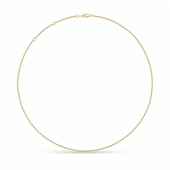 Cable Chain 14K Gold Necklace in Necklace by 18 KARATS INC.