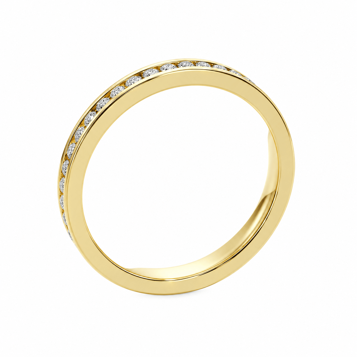 Channel Round 0.30 ctw Diamond Wedding Band in Wedding Bands by 18 KARATS INC.