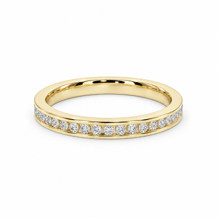 Channel Round 0.30 ctw Diamond Wedding Band in Wedding Bands by 18 KARATS INC.