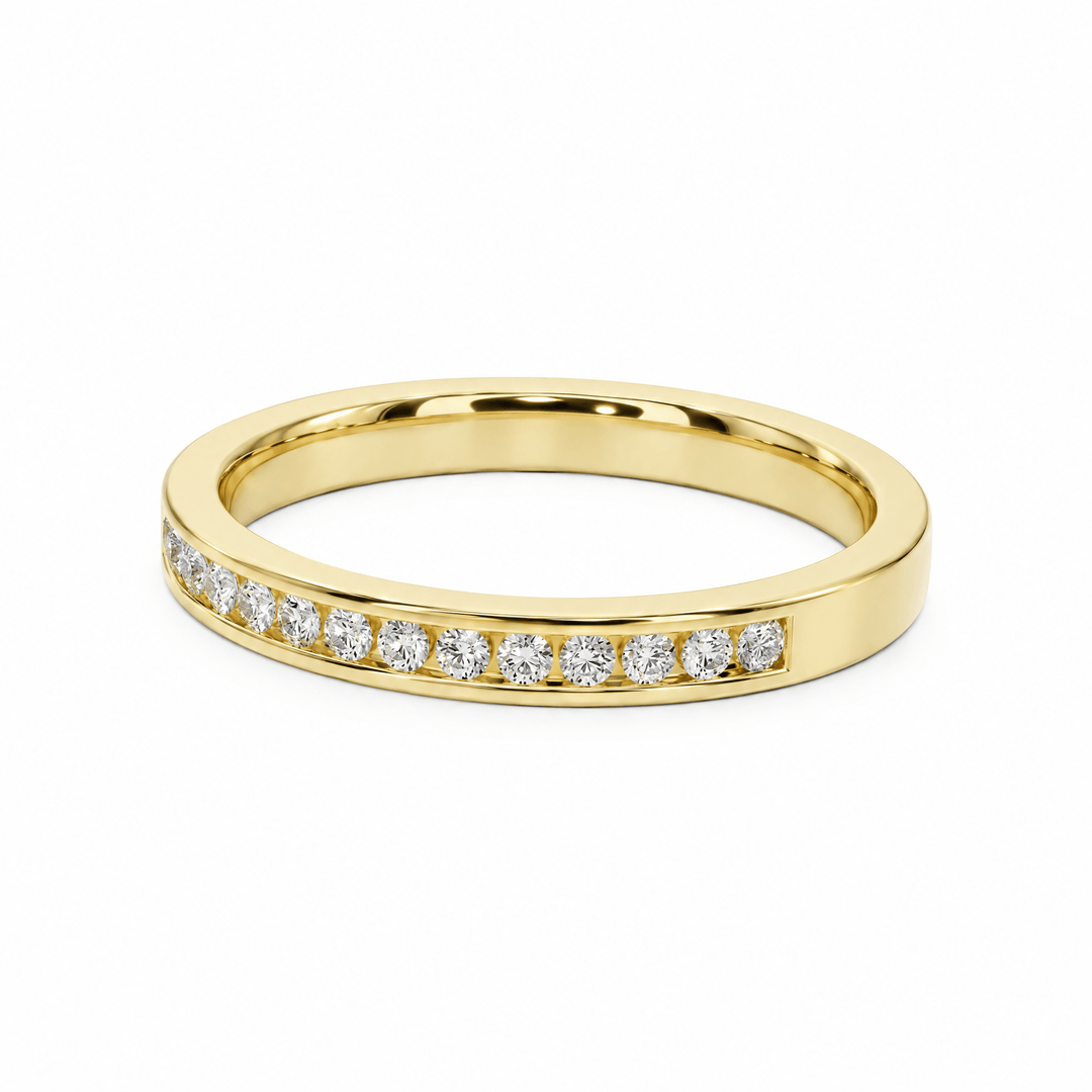 Channel Round 0.30 ctw Diamond Wedding Band in Wedding Bands by 18 KARATS INC.
