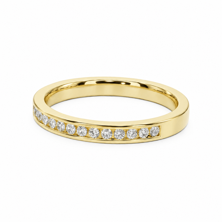 Channel Round 0.30 ctw Diamond Wedding Band in Wedding Bands by 18 KARATS INC.