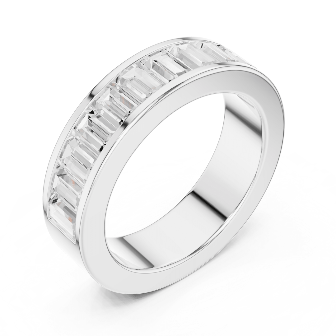 Channel Set Baguette 2.2 ctw Diamond Band - B1154 in Wedding Bands by 18 KARATS INC.