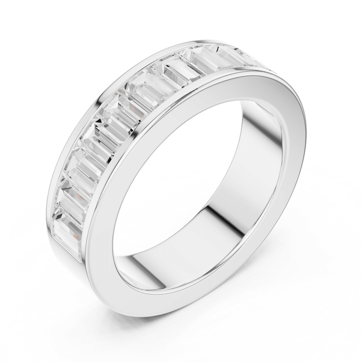 Channel Set Baguette 2.2 ctw Diamond Band - B1154 in Wedding Bands by 18 KARATS INC.