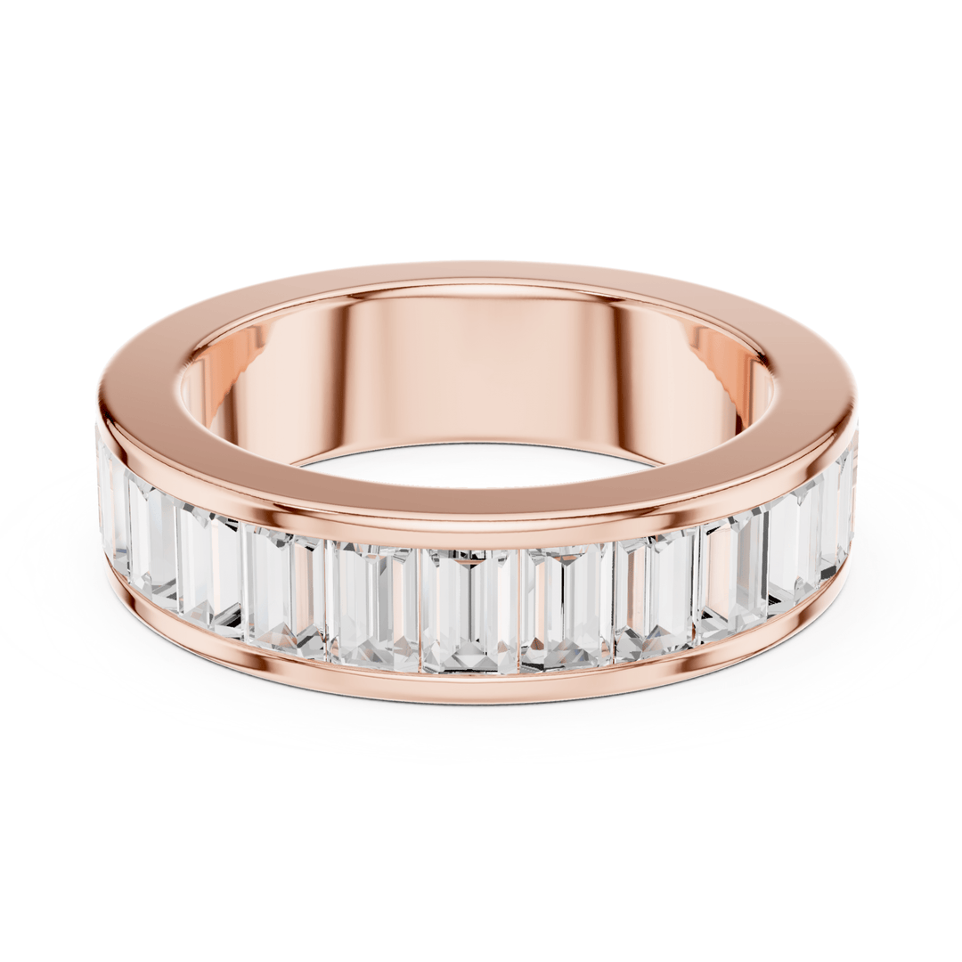 Channel Set Baguette 2.2 ctw Diamond Band - B1154 in Wedding Bands by 18 KARATS INC.