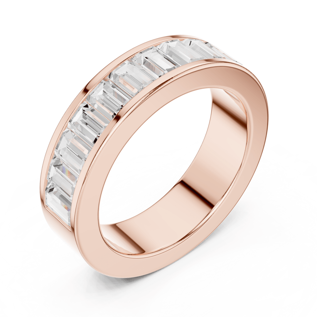 Channel Set Baguette 2.2 ctw Diamond Band - B1154 in Wedding Bands by 18 KARATS INC.