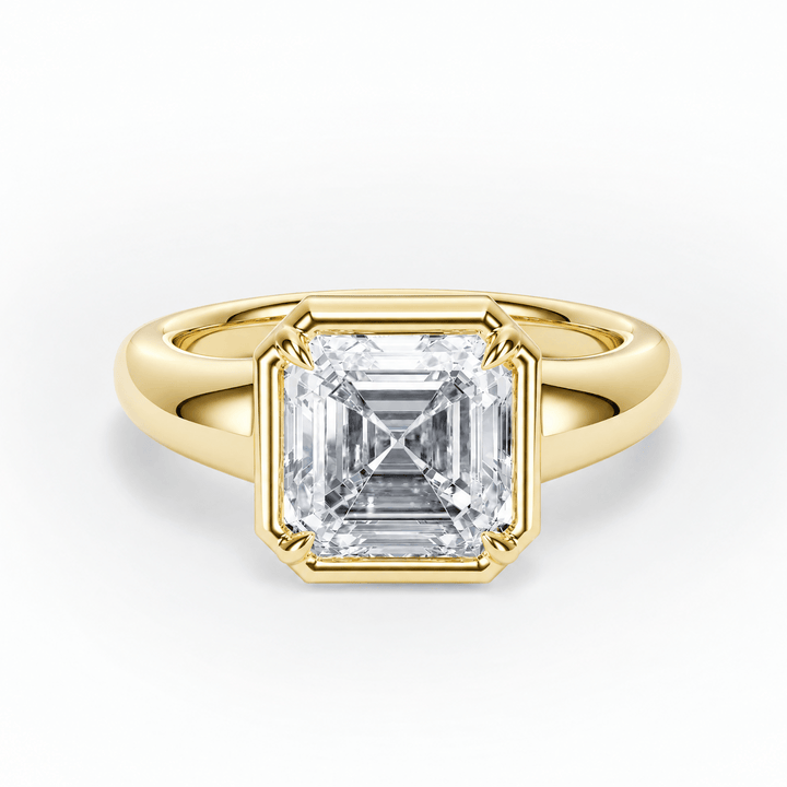 Chunky Asscher Diamond Engagement Ring in Ring by 18 KARATS INC.