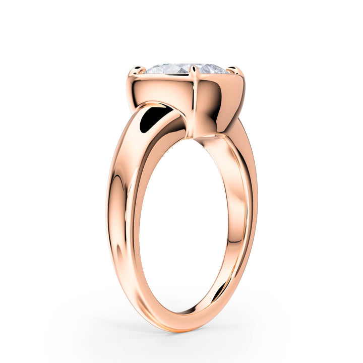 Chunky Cushion Diamond Engagement Ring - R1262 in Ring by 18 KARATS INC.