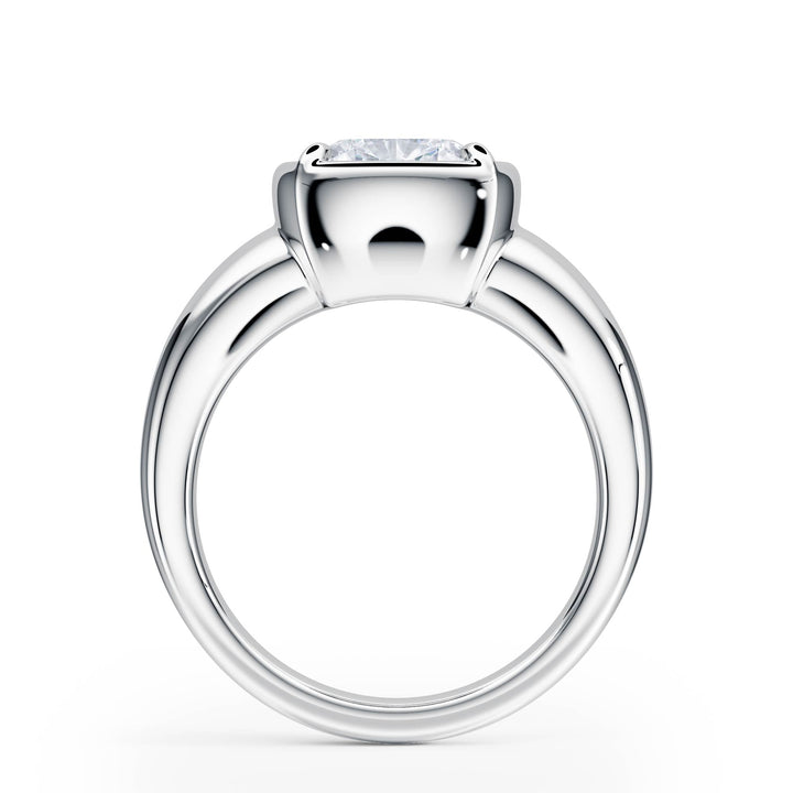 Chunky Cushion Diamond Engagement Ring - R1262 in Ring by 18 KARATS INC.