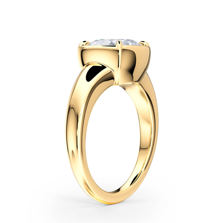 Chunky Cushion Diamond Engagement Ring - R1262 in Ring by 18 KARATS INC.