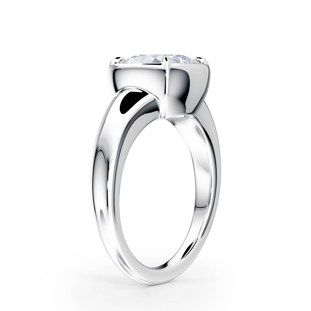 Chunky Cushion Diamond Engagement Ring - R1262 in Ring by 18 KARATS INC.
