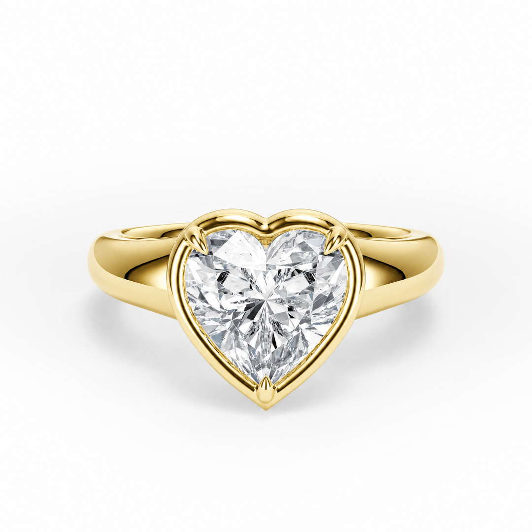 Chunky Heart Diamond Engagement Ring in Ring by 18 KARATS INC.