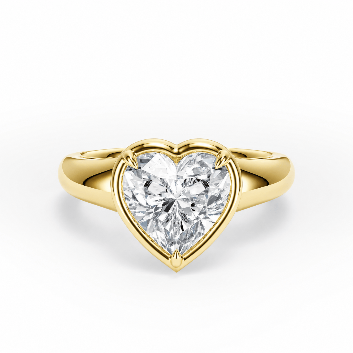 Chunky Heart Diamond Engagement Ring in Ring by 18 KARATS INC.
