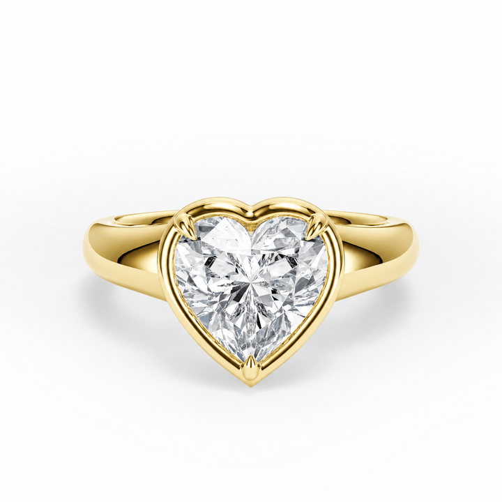 Chunky Heart Diamond Engagement Ring in Ring by 18 KARATS INC.