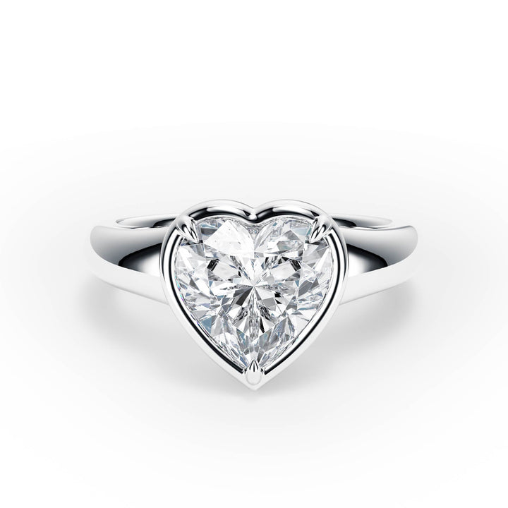 Chunky Heart Diamond Engagement Ring - R1260 in Ring by 18 KARATS INC.