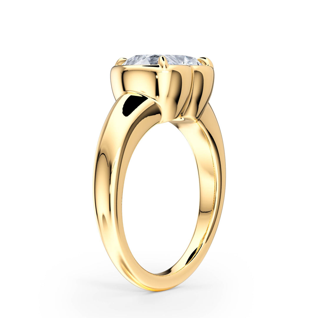 Chunky Heart Diamond Engagement Ring - R1260 in Ring by 18 KARATS INC.