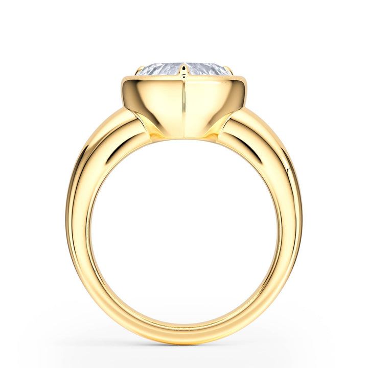 Chunky Heart Diamond Engagement Ring - R1260 in Ring by 18 KARATS INC.