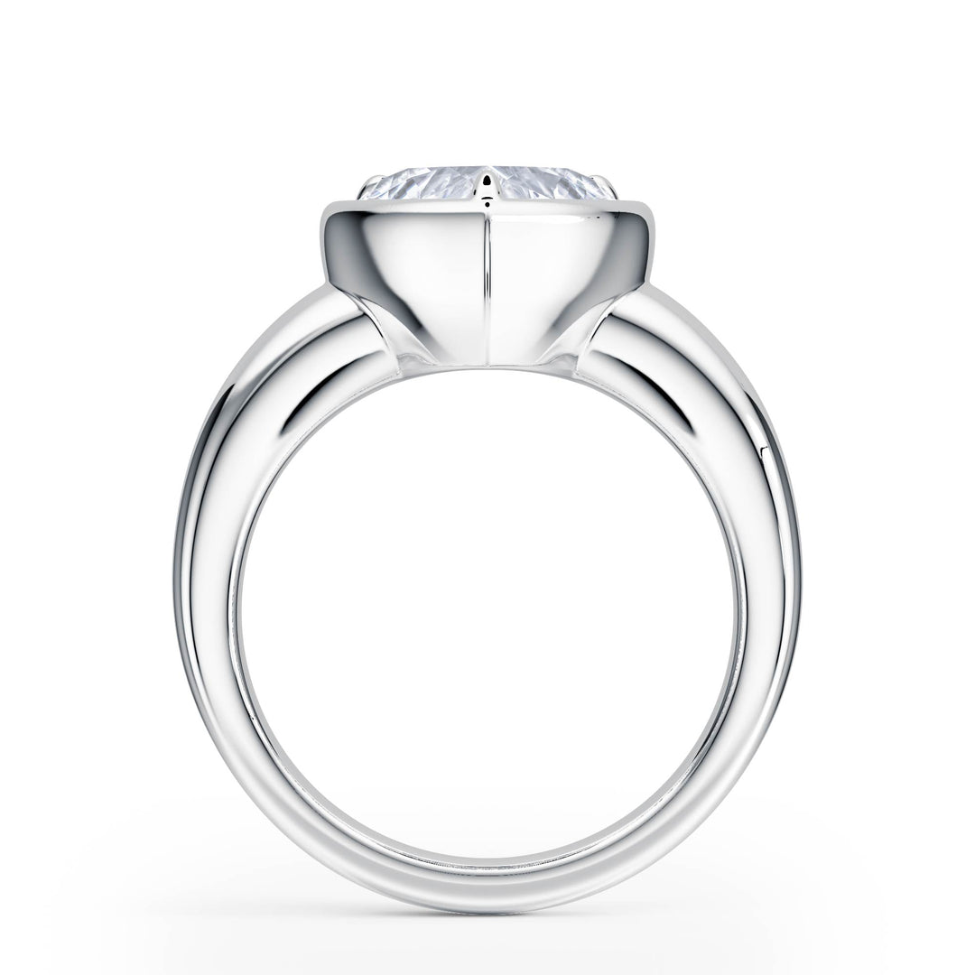 Chunky Heart Diamond Engagement Ring - R1260 in Ring by 18 KARATS INC.