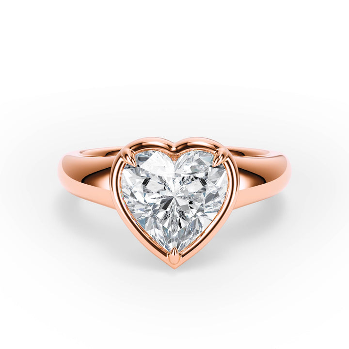 Chunky Heart Diamond Engagement Ring - R1260 in Ring by 18 KARATS INC.