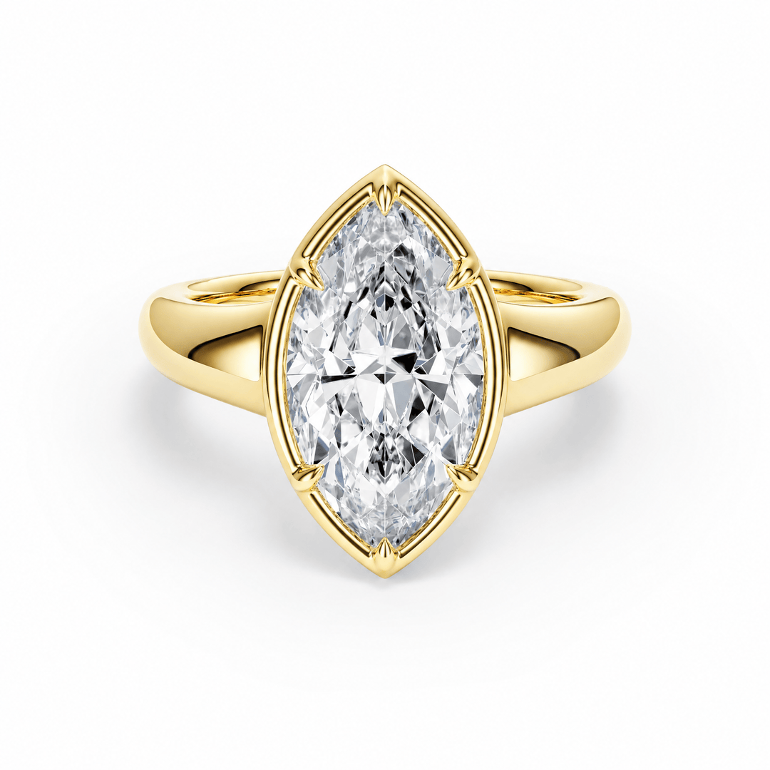 Chunky Marquise Diamond Engagement Ring in Ring by 18 KARATS INC.
