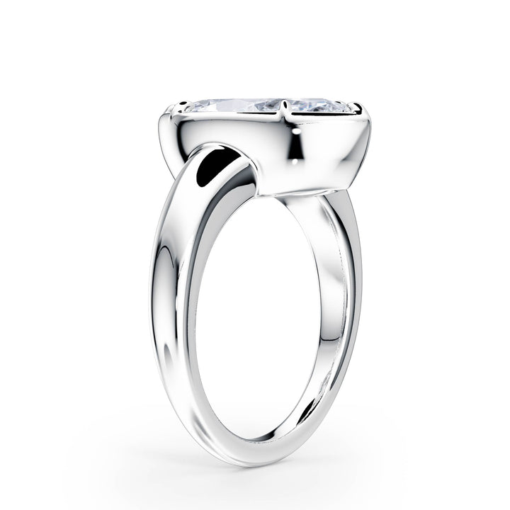 Chunky Marquise Diamond Engagement Ring - R1259 in Ring by 18 KARATS INC.