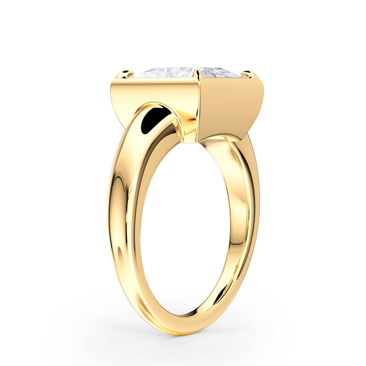 Chunky Princess Diamond Engagement Ring - R1258 in Ring by 18 KARATS INC.