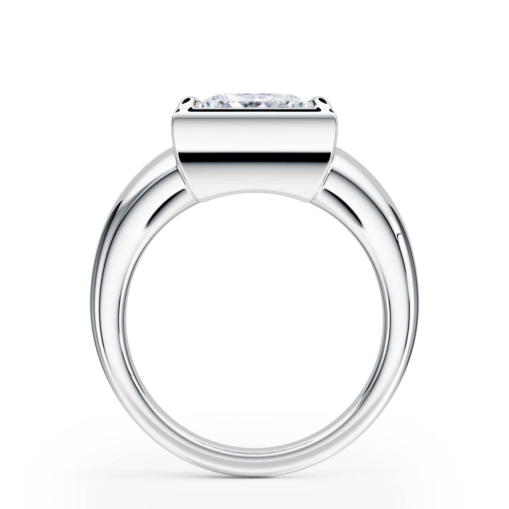 Chunky Princess Diamond Engagement Ring - R1258 in Ring by 18 KARATS INC.