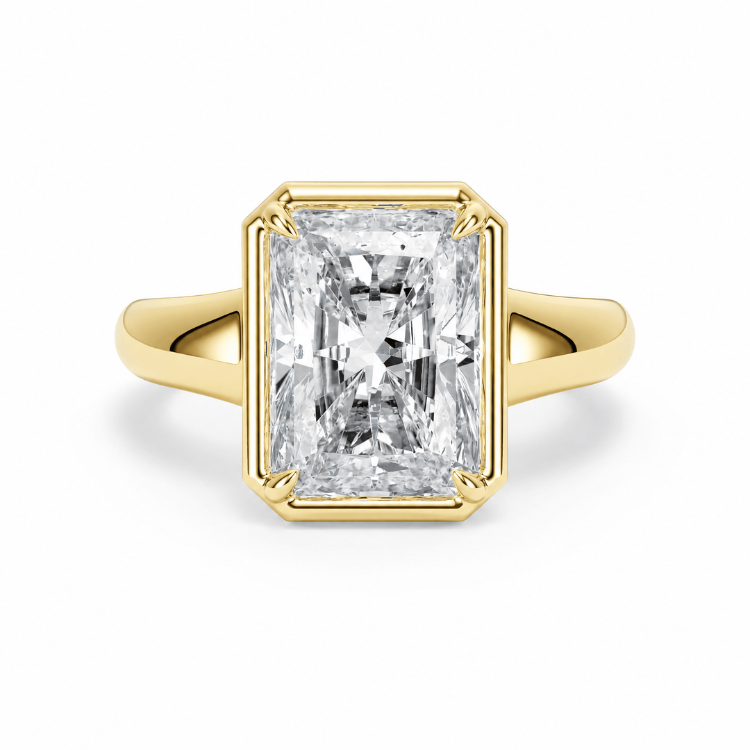 Chunky Radiant Diamond Engagement Ring in Ring by 18 KARATS INC.