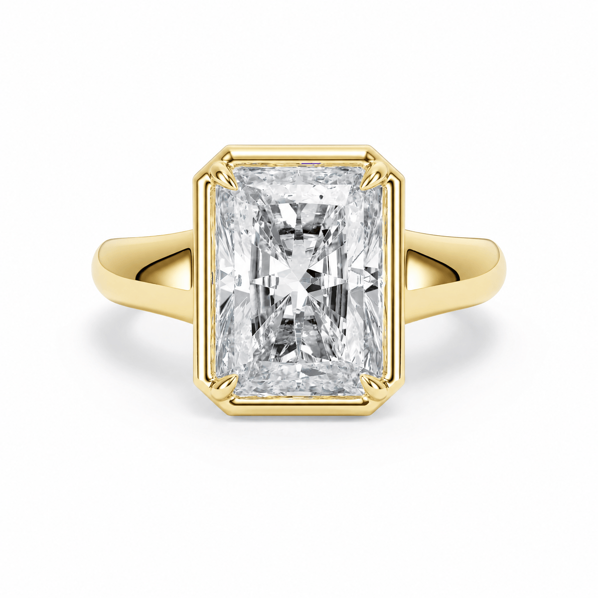 Chunky Radiant Diamond Engagement Ring in Ring by 18 KARATS INC.
