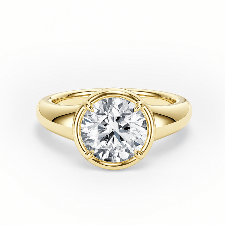 Chunky Round Diamond Engagement Ring in Ring by 18 KARATS INC.