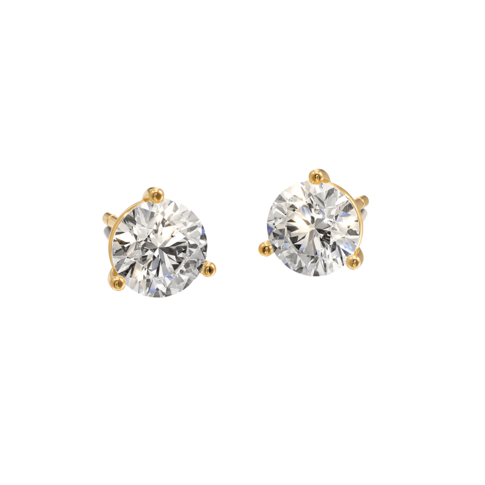 Classic 3 Prong Solitaire Stud Earrings -  E1106 in Earrings by 18 KARATS INC.
