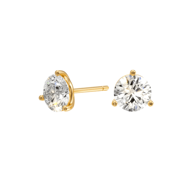 Classic 3 Prong Solitaire Stud Earrings -  E1106 in Earrings by 18 KARATS INC.