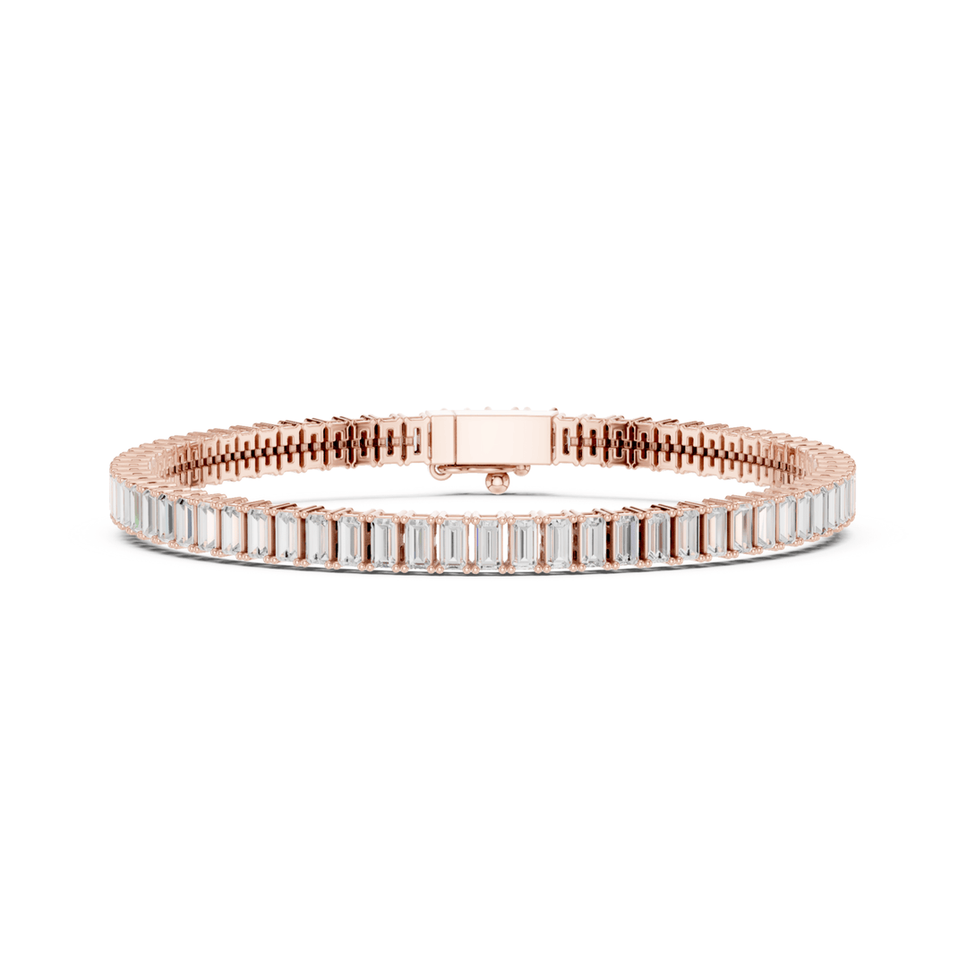 Classic Baguette 3.45 ctw Lab Diamond Tennis Bracelet - BC130 in Bracelet by 18 KARATS INC.