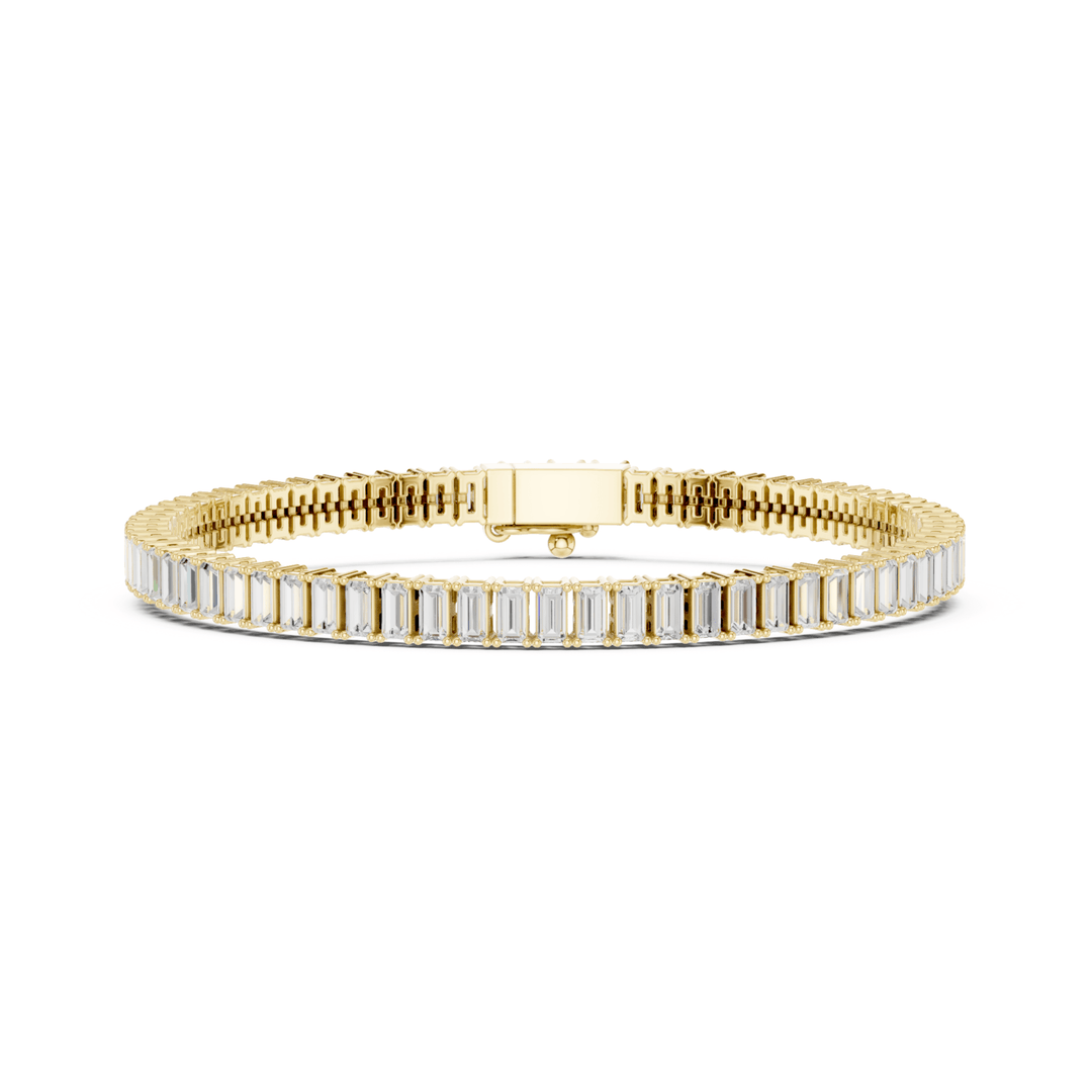 Classic Baguette 3.45 ctw Lab Diamond Tennis Bracelet - BC130 in Bracelet by 18 KARATS INC.