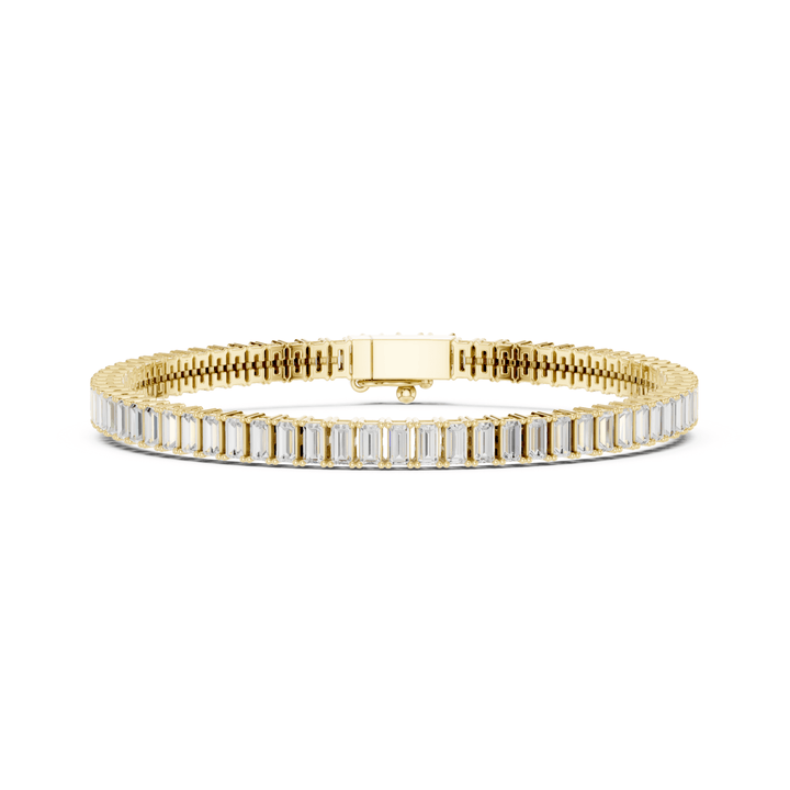 Classic Baguette 3.45 ctw Lab Diamond Tennis Bracelet - BC130 in Bracelet by 18 KARATS INC.