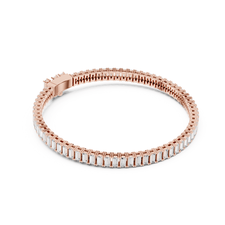 Classic Baguette 3.45 ctw Lab Diamond Tennis Bracelet - BC130 in Bracelet by 18 KARATS INC.