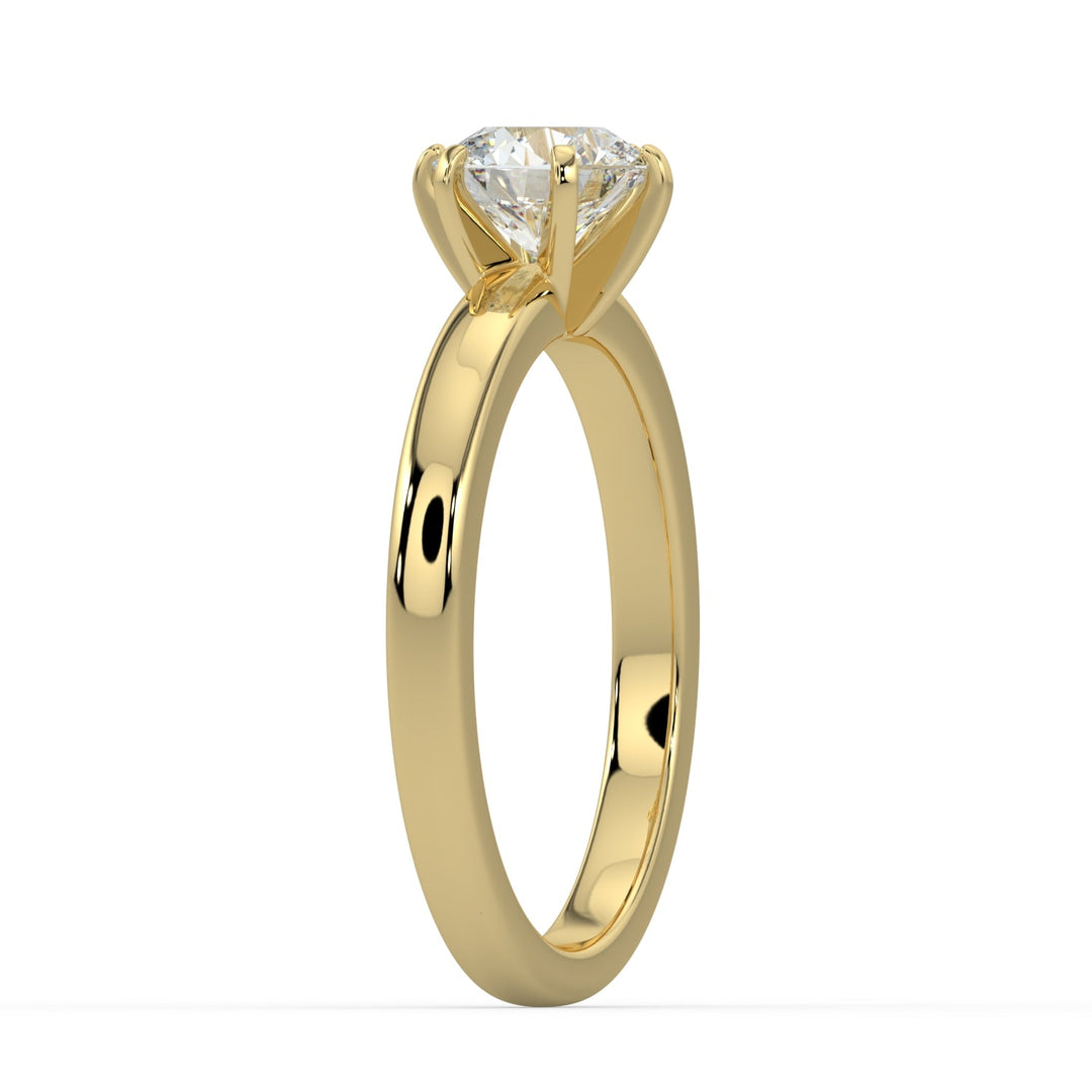 Classic Beauty Solitaire Engagement Ring -  R1008 in Ring by 18 KARATS