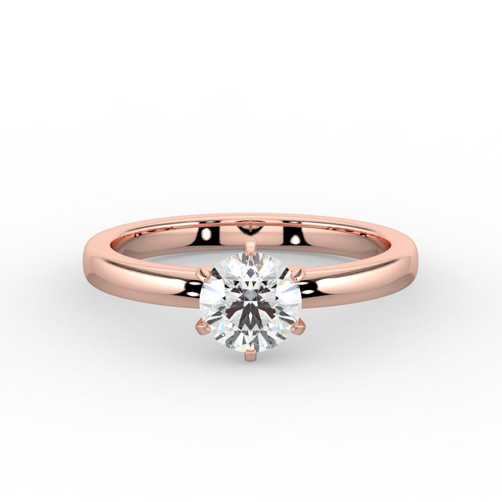 Classic Beauty Solitaire Engagement Ring -  R1008 in Ring by 18 KARATS