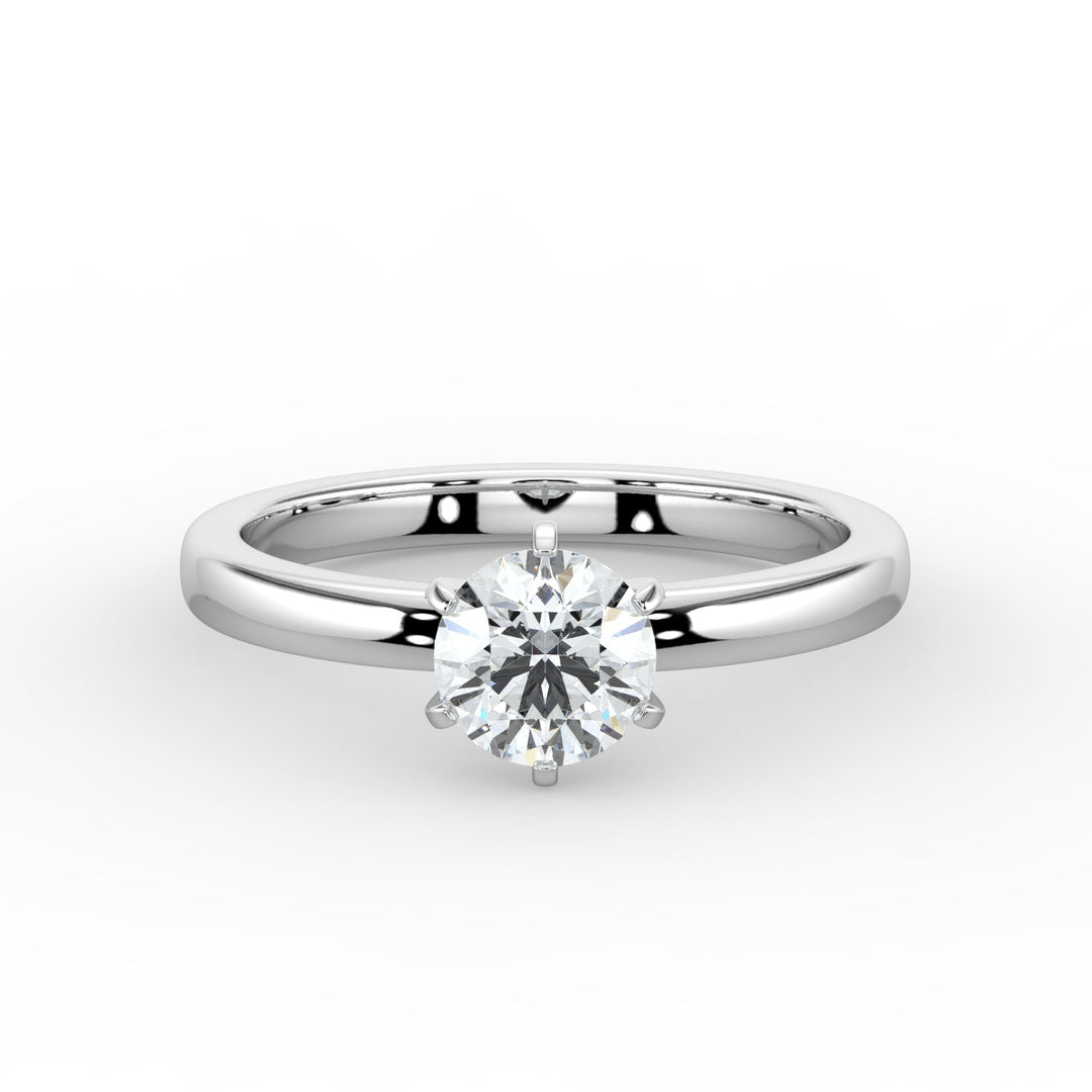 Classic Beauty Solitaire Engagement Ring -  R1008 in Ring by 18 KARATS