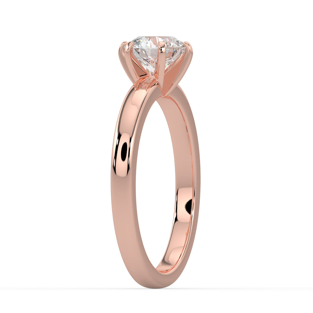 Classic Beauty Solitaire Engagement Ring -  R1008 in Ring by 18 KARATS