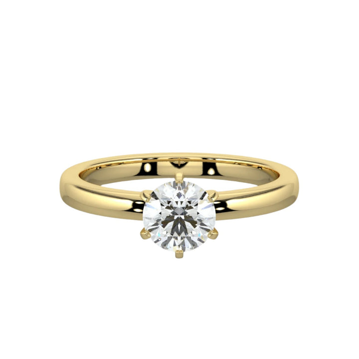 Classic Beauty Solitaire Engagement Ring -  R1008 in Ring by 18 KARATS